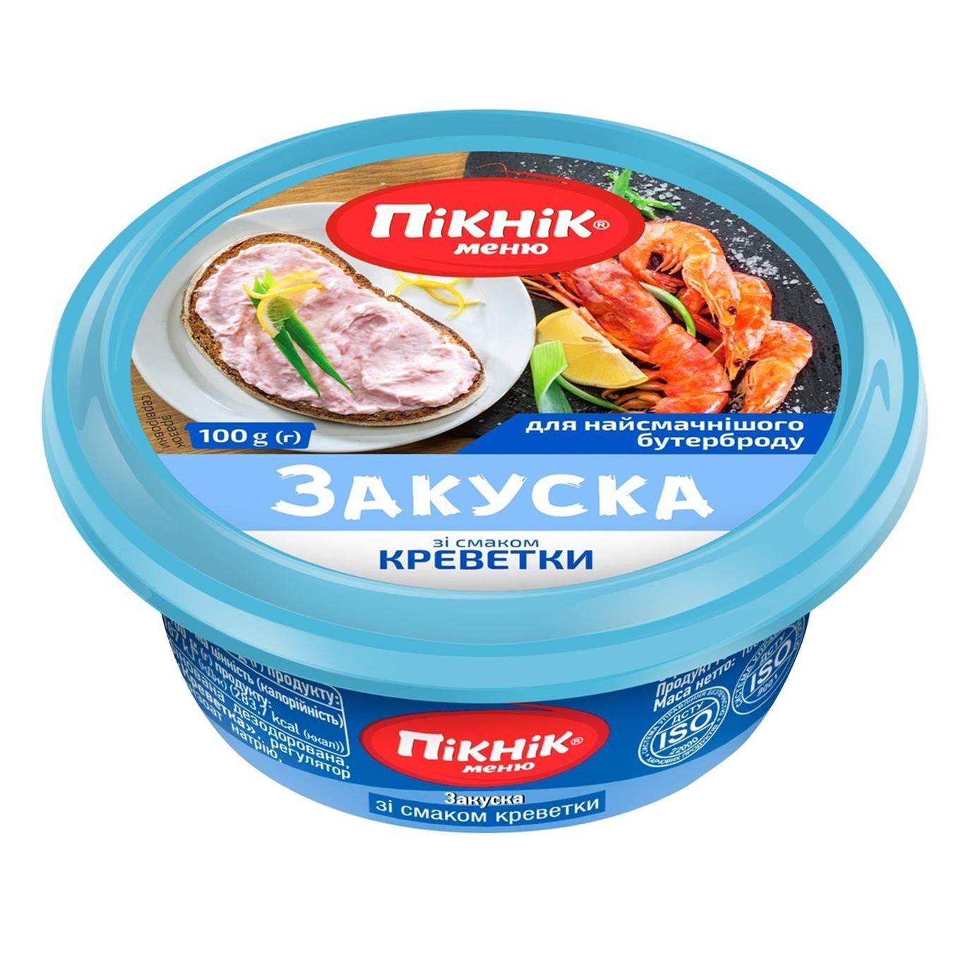 

Закуска Пикник со вкусом креветки 100г