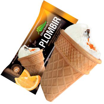 Oliver Smith Plombir Ice Cream with Chocolate-Orange Filling 100g - buy, prices for Auchan - photo 1