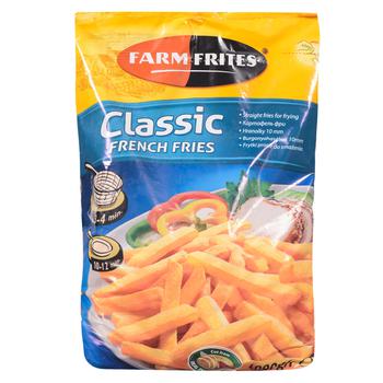 Картофель фри Farm Frites соломка 10мм 1кг - купить, цены на КОСМОС - фото 1