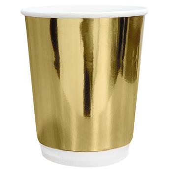 Party Khata Party Cups 250ml 6pcs Golden - buy, prices for - photo 2