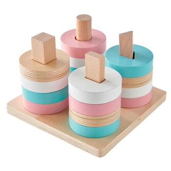 One two fun Pyramid of Montessori Toy - buy, prices for Auchan - photo 2