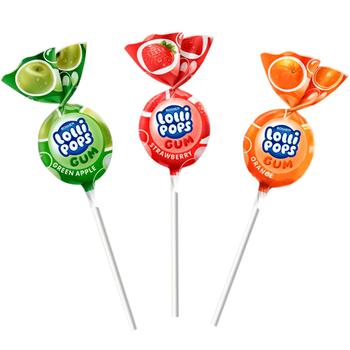Карамель Roshen Lollipops Gum Фруктовый микс 920г - купить, цены на Торба - фото 2