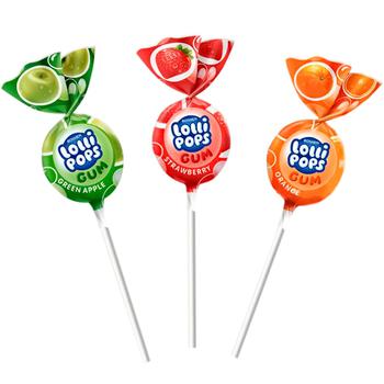 Карамель Roshen Lollipops Gum Фруктовый микс 920г - купить, цены на Таврия В - фото 2