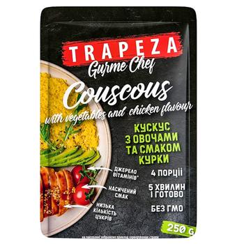 Кус-кус Trapeza со вкусом курицы и овощей 250г