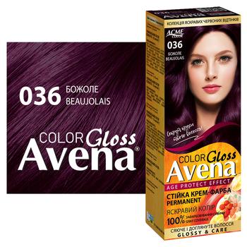 Крем-краска для волос устойчивая AVENA Gloss Color 036 Божоле - купить, цены на Таврия В - фото 2