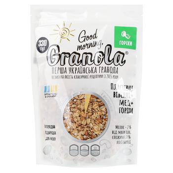 Гранола Good Morning, Granola с орехами 330г - купить, цены на Auchan - фото 1