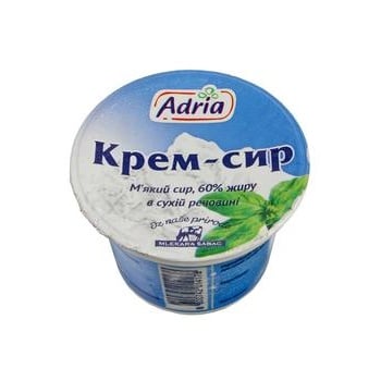 Крем-сир Адріа м'який 60% 100г купити, ціни на МегаМаркет - фото 1