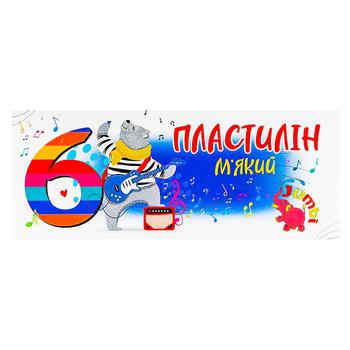 Пластилин Jumbі мягкий 6 цветов