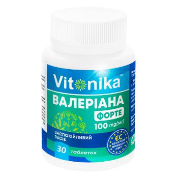 Vitonika Valeriana Forte Sedative 100mg 30pcs - buy, prices for NOVUS - photo 1