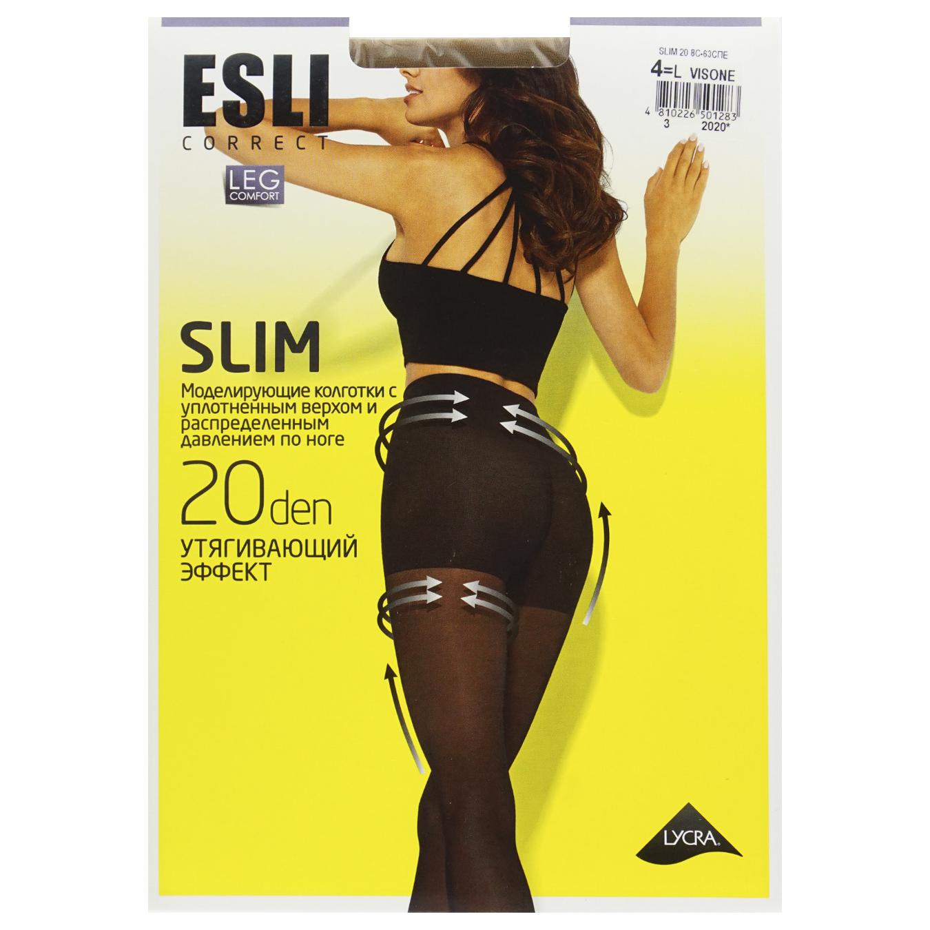 

Колготки женские Esli E Slim 20 ден р.4 visone