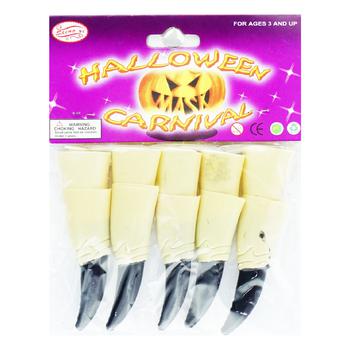 Аксессуары Halloween Carnival Когти-убийцы 4 цвета в ассортименте - купить, цены на Auchan - фото 1