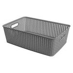 Корзина Praktyczna Макси пластиковая серая 40х26,5х12,5см 12л