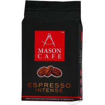 Mason cafe Espresso intense ground coffee 225g - buy, prices for MegaMarket - photo 1