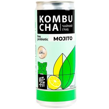 Комбуча Vit-Fit Мохіто 0,33л - купити, ціни на Чудо Маркет - фото 1