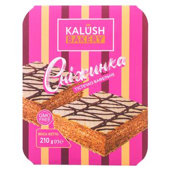 Kalush Bakery Snizhynka Waffle Cake 210g