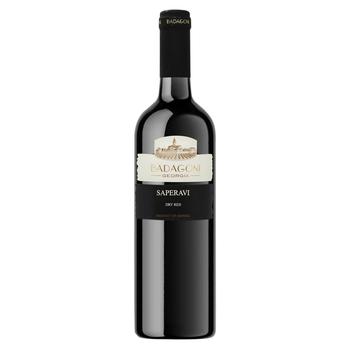 Badagoni Saperavi Red Dry Wine 13% 0.75l - buy, prices for MegaMarket - photo 1