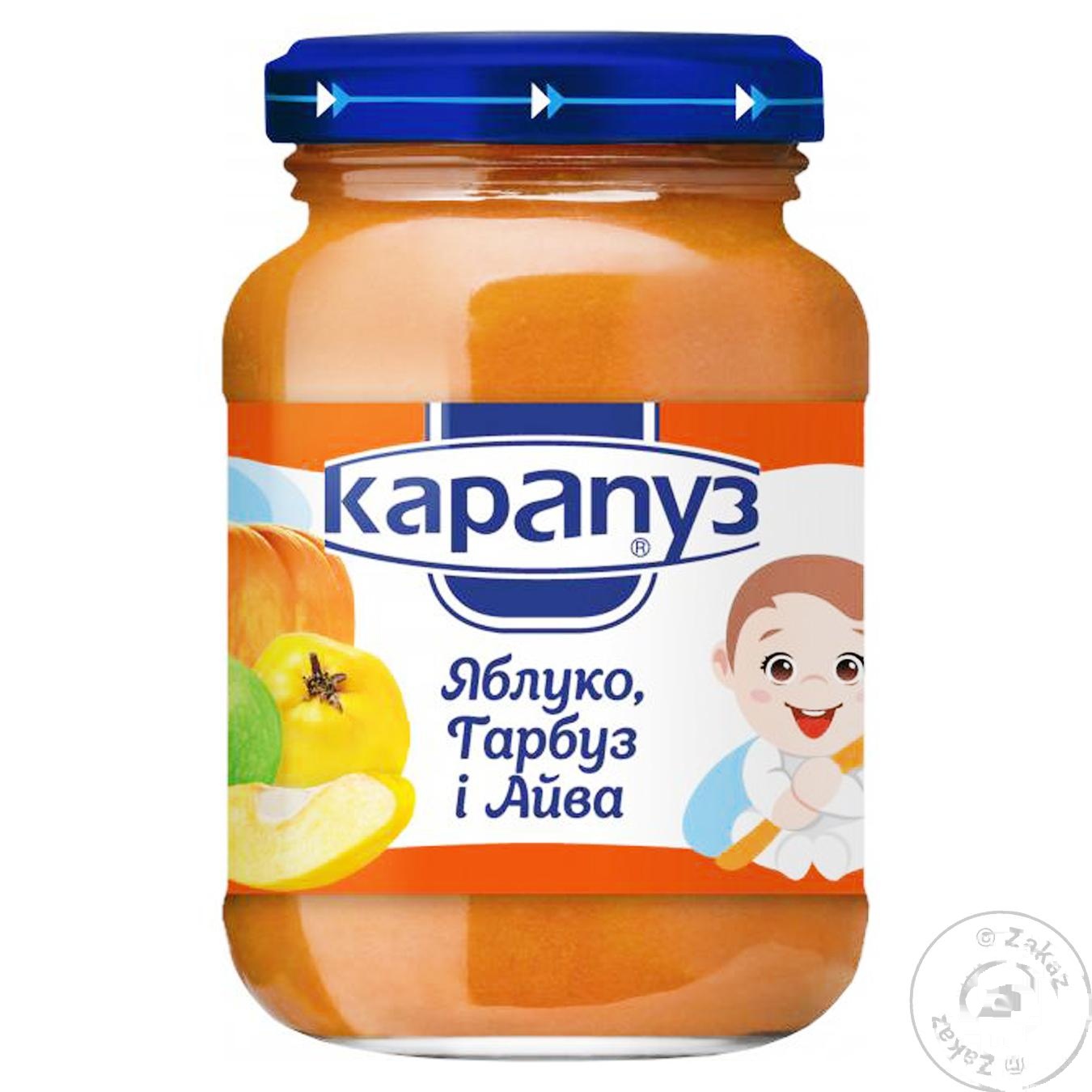 

Пюре Карапуз яблоко, тыква и айва 200г