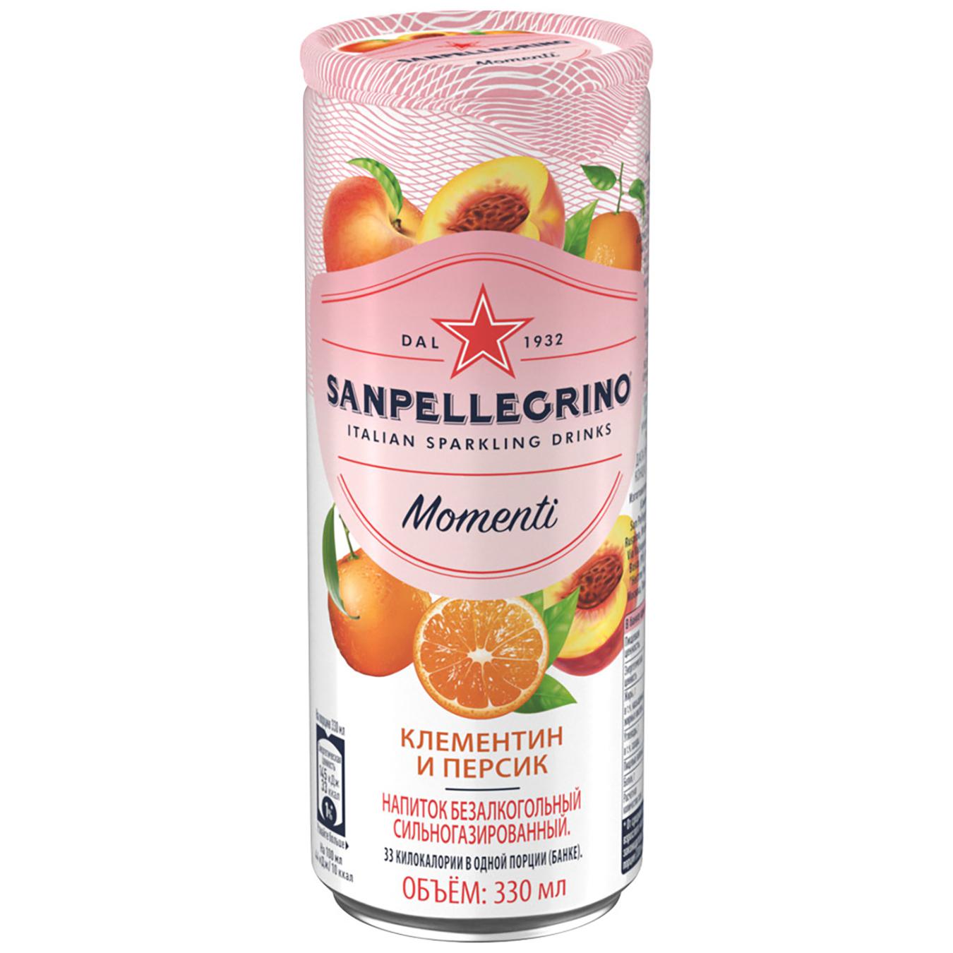 

Напиток Sanpellegrino Momenti Лимон-малина газированный ж/б 0,33л