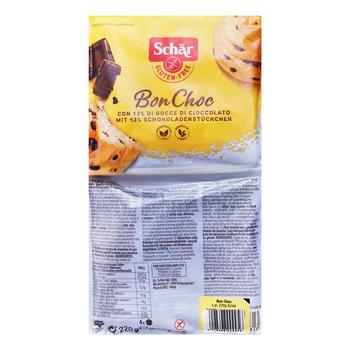 Булочки Schar Bon Choc зі шматочками шоколаду без глютену 220г - купити, ціни на КОСМОС - фото 1