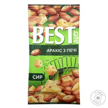 Арахіс Best Nuts смажений зі смаком сиру 50г - купити, ціни на МегаМаркет - фото 1