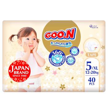 Goo.N Premium Soft 12-20kg 5/XL Diapers 40pcs - buy, prices for COSMOS - photo 1