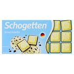 Schogetten White Chocolate with Pieces of Roasted Crushed Cocoa Beans and Dark Chocolate 100g