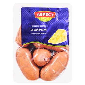 Сардельки Верест с сыром высший сорт