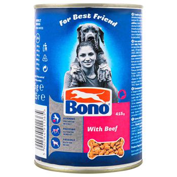 Bono Dogs Feed with Beef 415g - buy, prices for COSMOS - photo 1