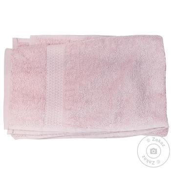 Towel Terry Border 70x140cm pink - buy, prices for - photo 1