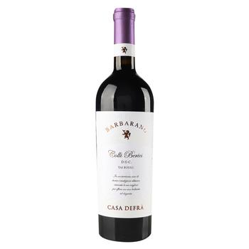 Вино Casa Defra Barbarano Colli Berici DOC червоне сухе 13,5% 0,75л