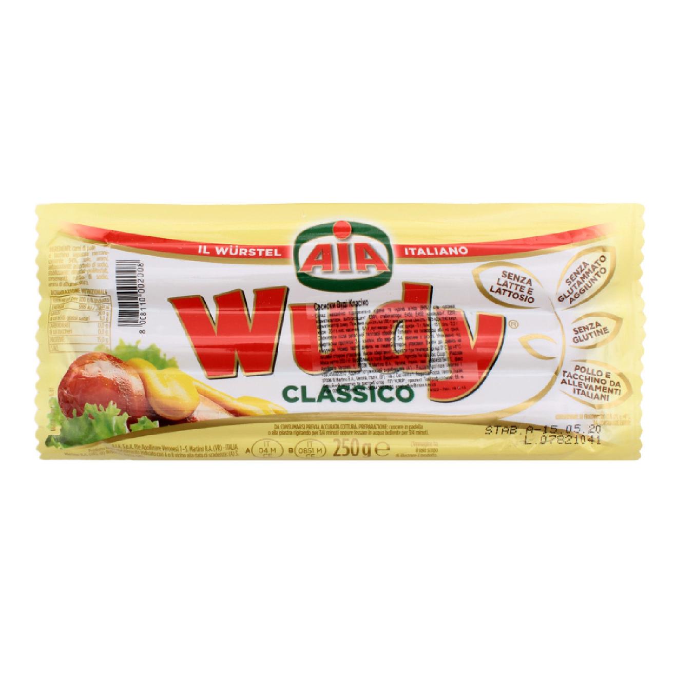 

Сосиски AIA Wudy Classico 250г