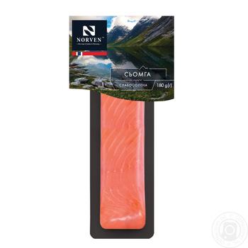 Norven slightly salted fillet salmon 180g - buy, prices for MegaMarket - photo 1