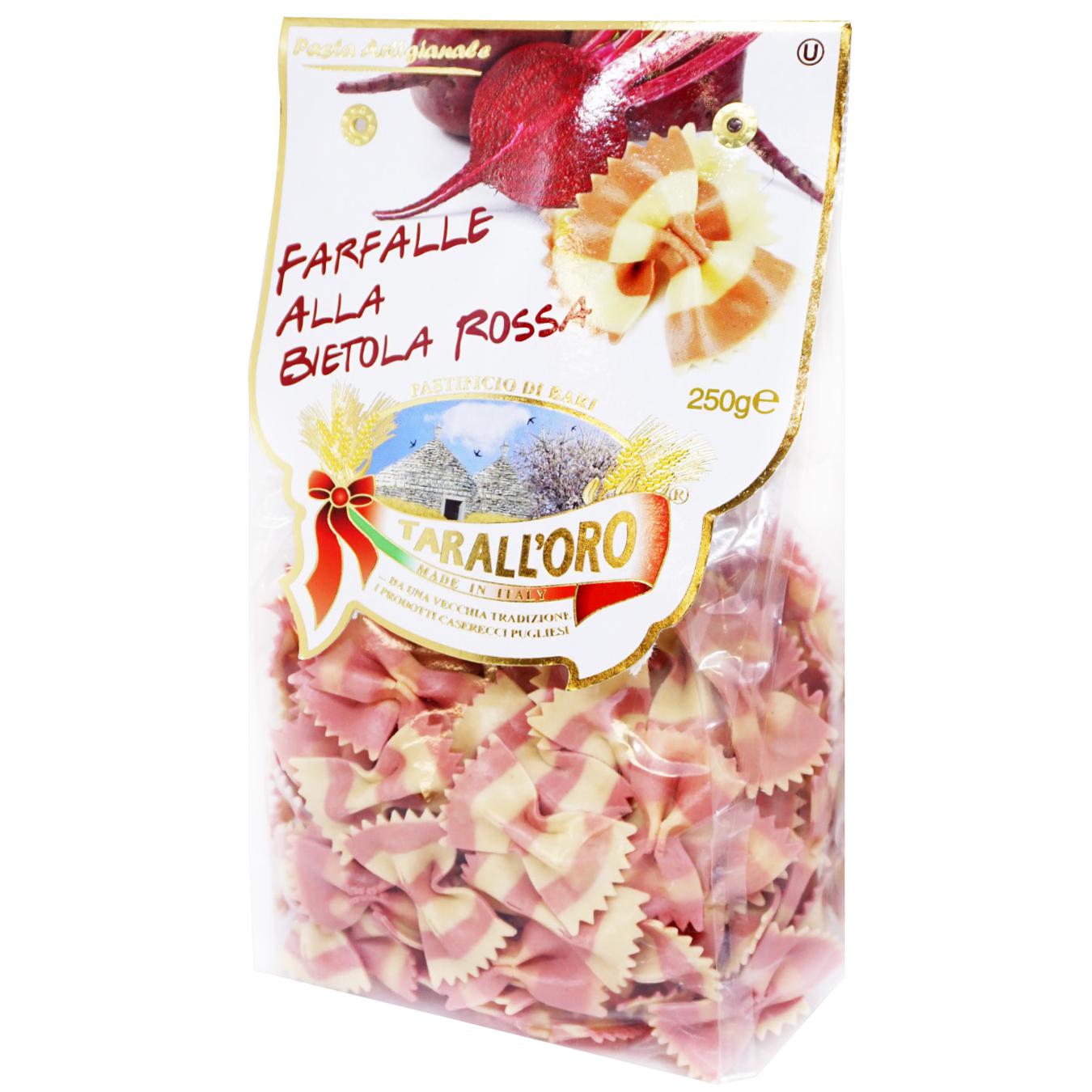 

Макароны Tarall`oro Farfalle красная свекла 250 г