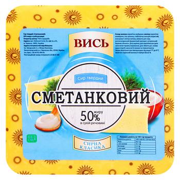 Сир Вись Сметанковий твердий 50% - купити, ціни на ЕКО Маркет - фото 2