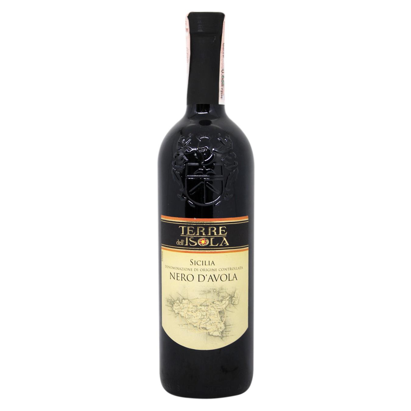 

Вино Terre Dell Isola Nero D'Avola красное сухое 13% 0.75л