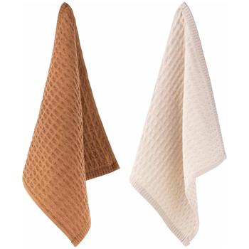 Ardesto Pique Brown Kitchen Towels Set 30x30cm 4pcs - buy, prices for - photo 2