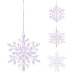 Koopman Snowflake Hanging Decoration 12cm White