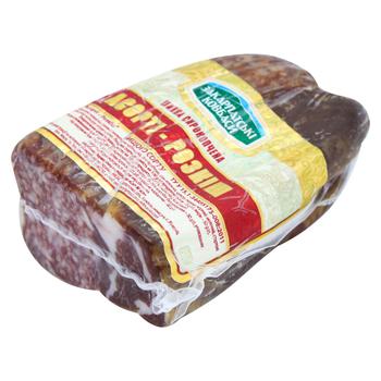 Zakarpatski Kovbasy Asorti-Rozkish Raw Smoked Ham High Grade - buy, prices for NOVUS - photo 1