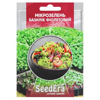 Семена Seedera Микрозелень Базилик фиолетовый 10г