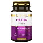 Вітаміни Novel Біотин 5000мкг жувальні №60