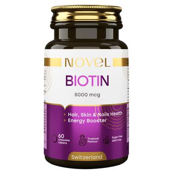 Novel Biotin Chewable Tablets 5000mkg №60