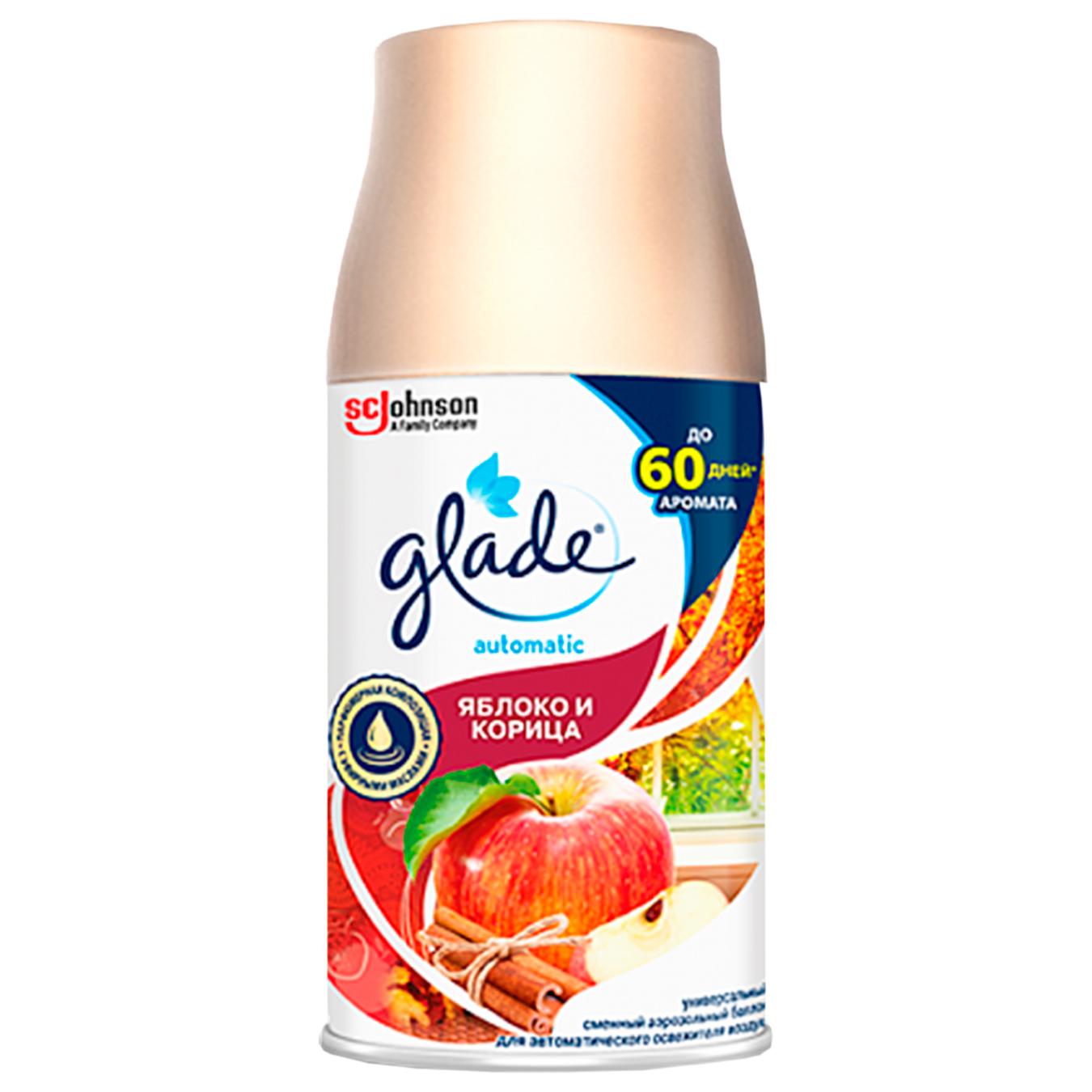 

Сменный баллон Glade для автоматического освежителя воздуха Яблоко и корица 269мл