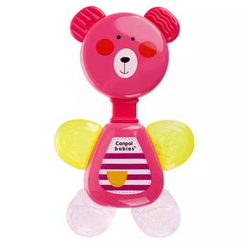 Canpol Babies Teddy Bear Water Teether with Rattle Pink - buy, prices for NOVUS - photo 1