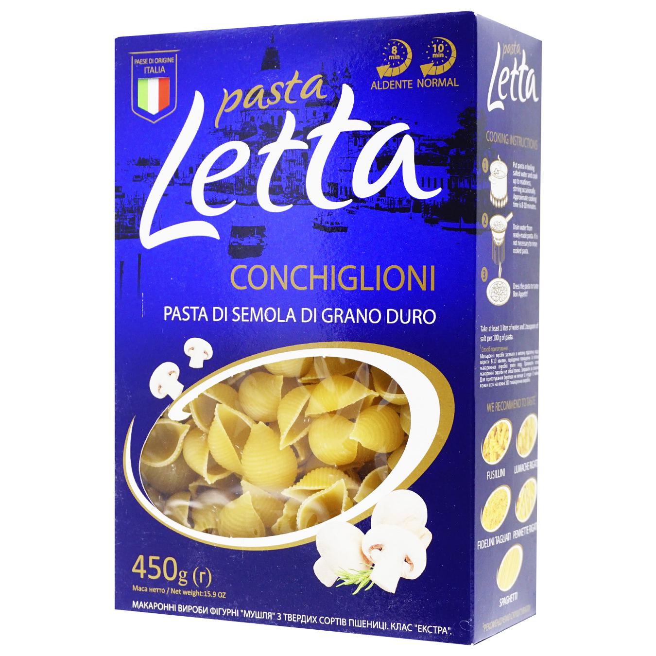 

Макароны Pasta Letta ракушки 450г