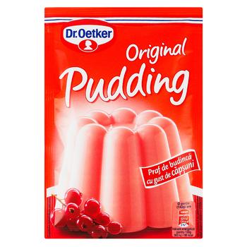 Пудинг Dr.Oetker з полуничним смаком 40г - купити, ціни на МегаМаркет - фото 1