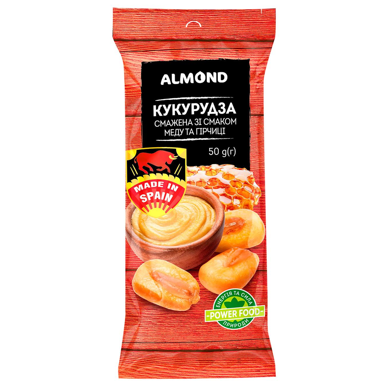 

Кукуруза Almond жареная со вкусом меда и горчицы 50г