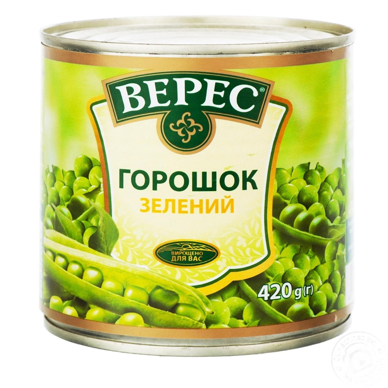 

Горошок зеленый Верес 400г