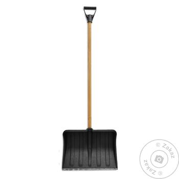 Shovel Gray Plastic For Snow With Metal Lath 48x58cm - buy, prices for Tavria V - photo 1