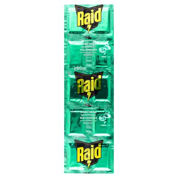 Raid With Eucalyptus For Fumigator Against Mosquitoes Plates 10 pcs - buy, prices for Vostorg - photo 1