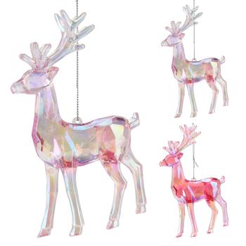 Koopman Deer Hanging Decoration 14.5cm in Assortment